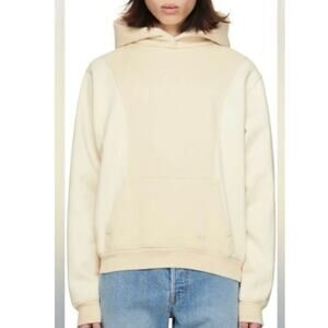 MEDIUM Madhappy Beige Paneled Snap Hoodie